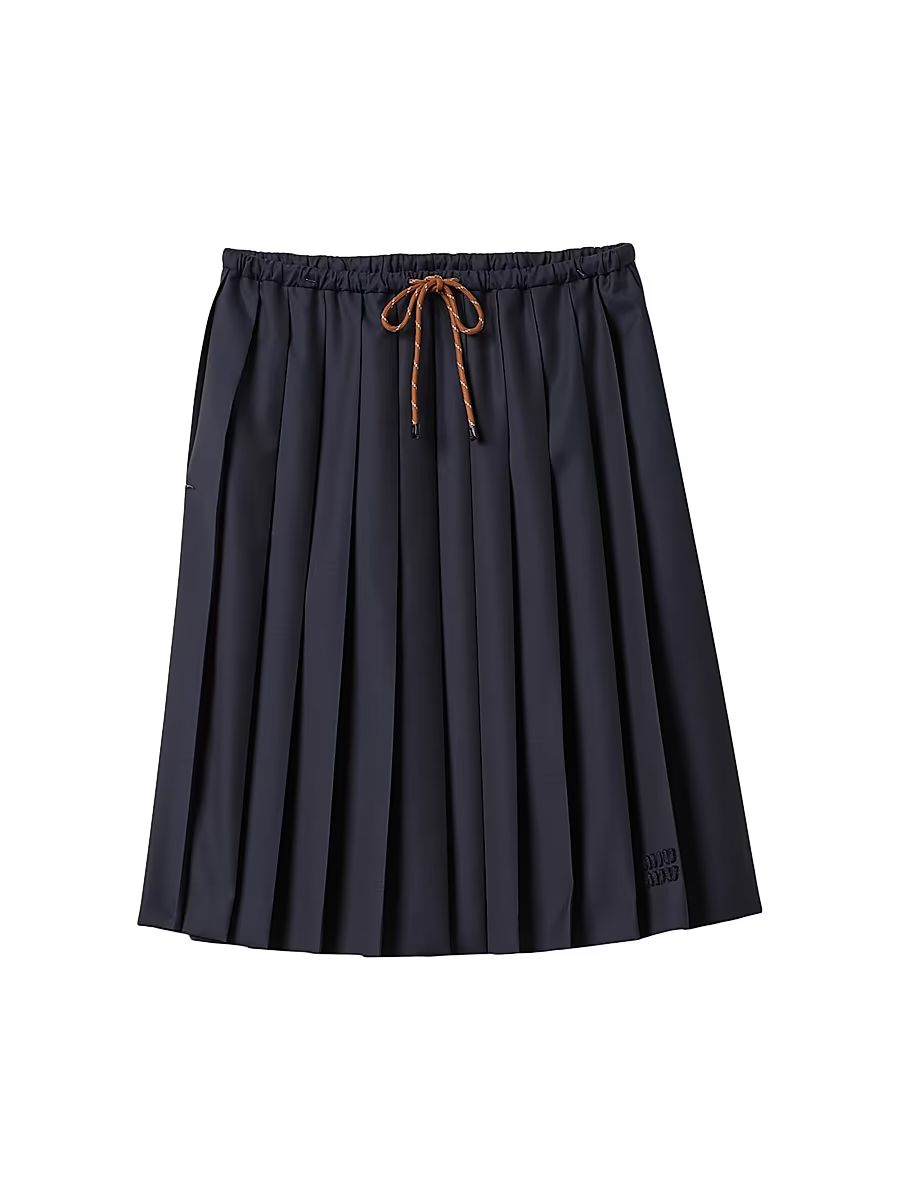 Women's Pleated Batavia Skirt - Blue - Size 4