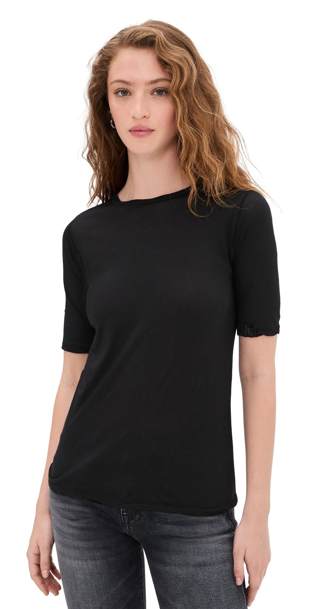 ALL THREE Victoria Tee Black L