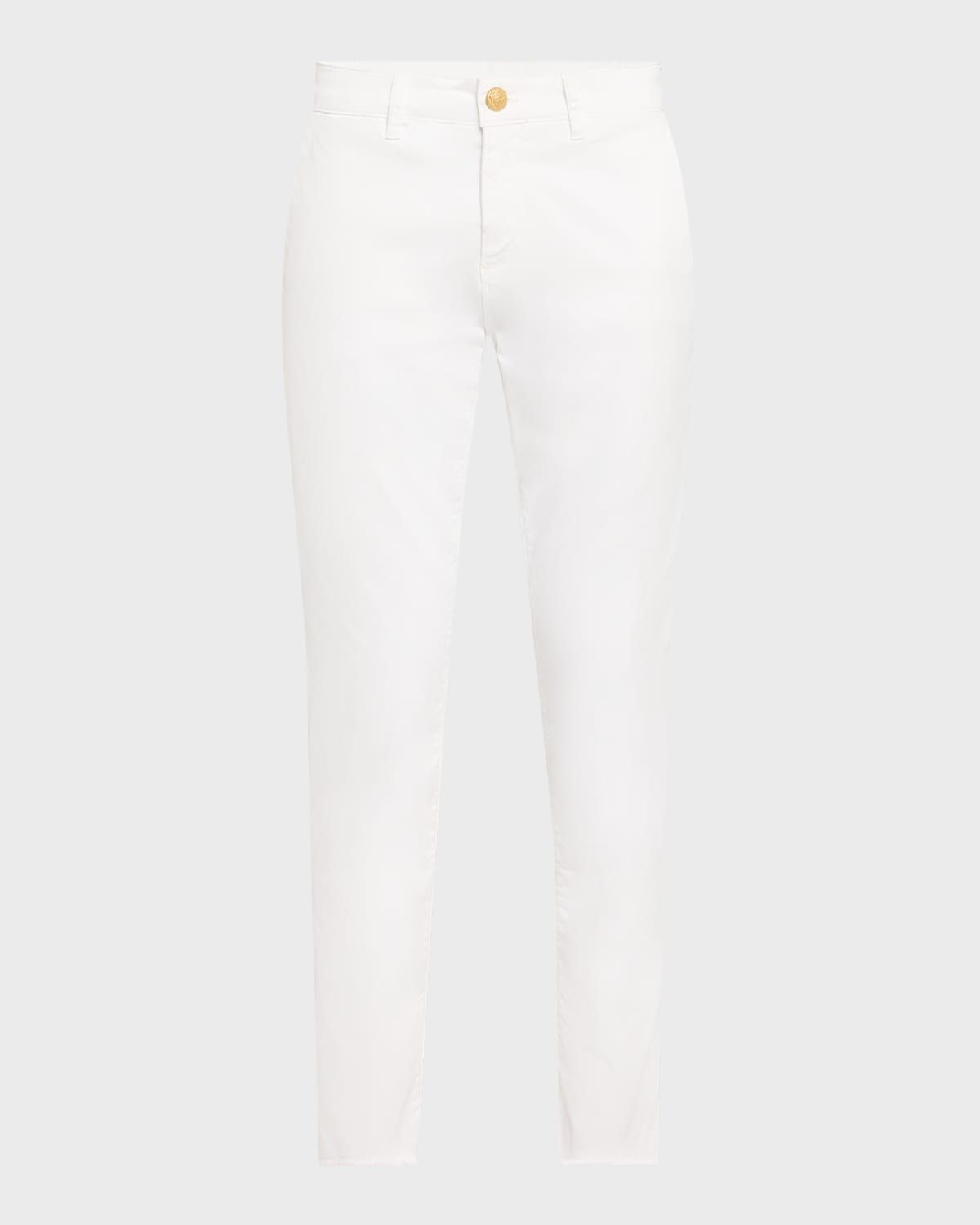 Cathy Cropped Slim Stretch Cotton Pants
