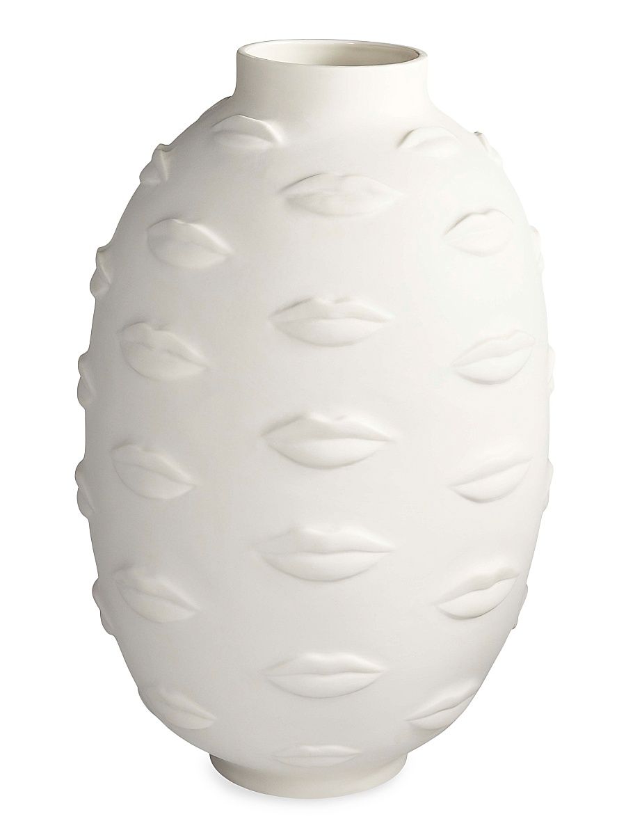 Gala Round Vase - White - Size Medium