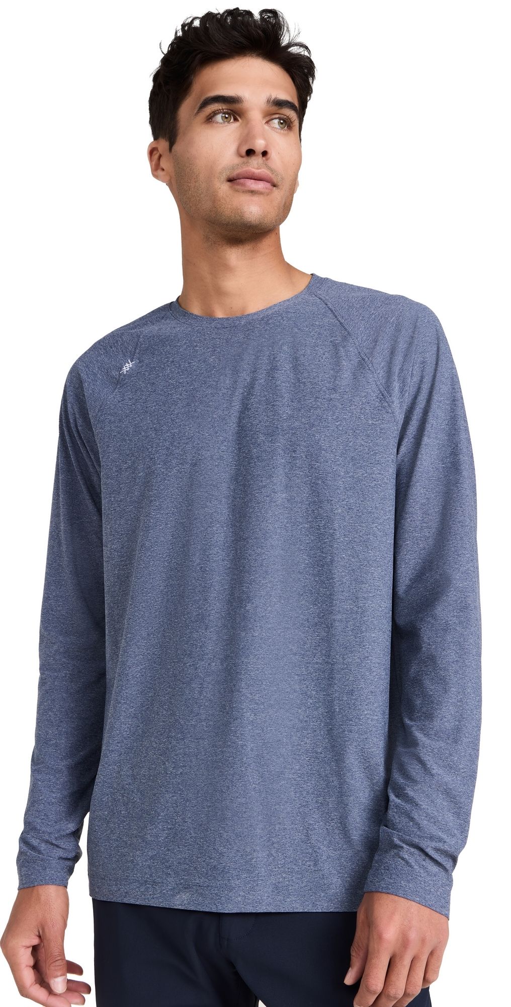Rhone Reign Long Sleeve Midnight Heather L