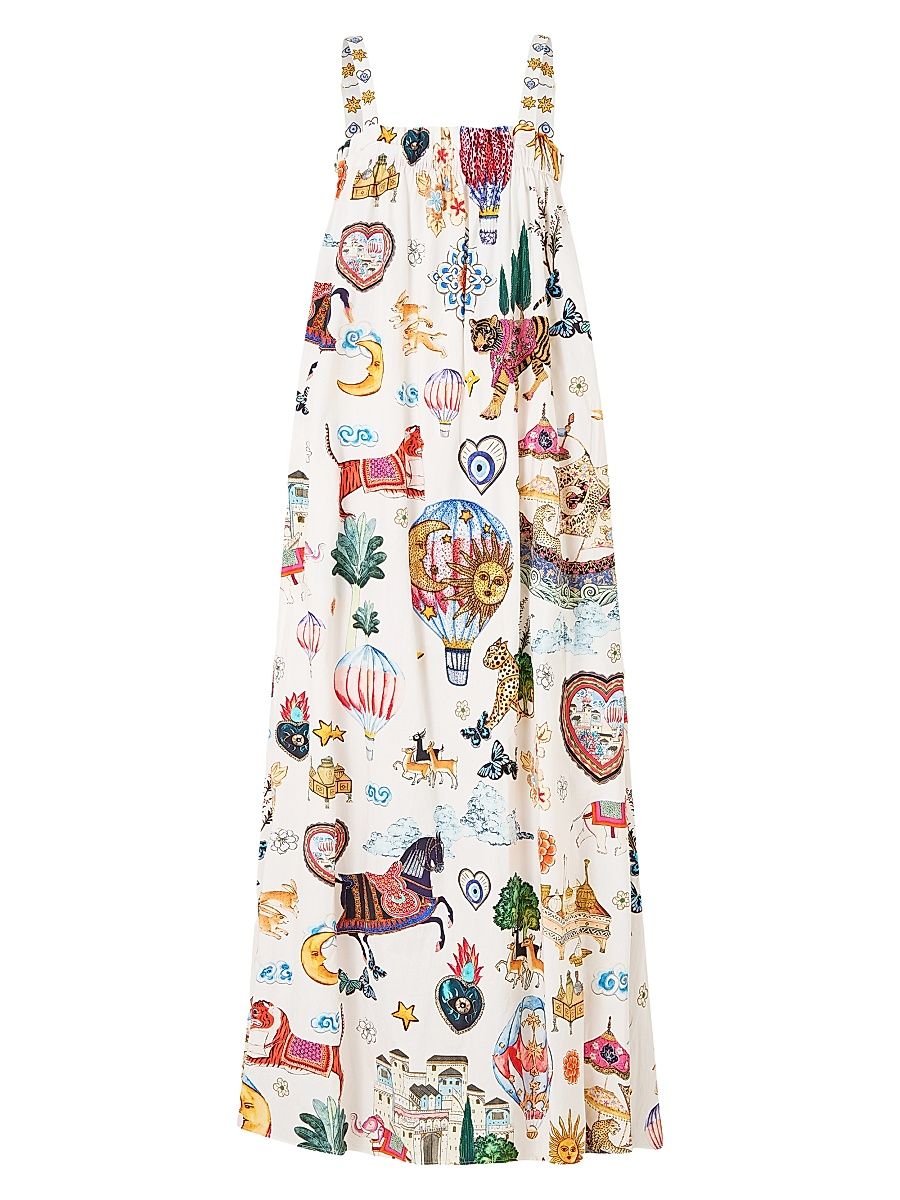 Women's Kapdokya Kitsch Wide Strap Sundress - Size Medium