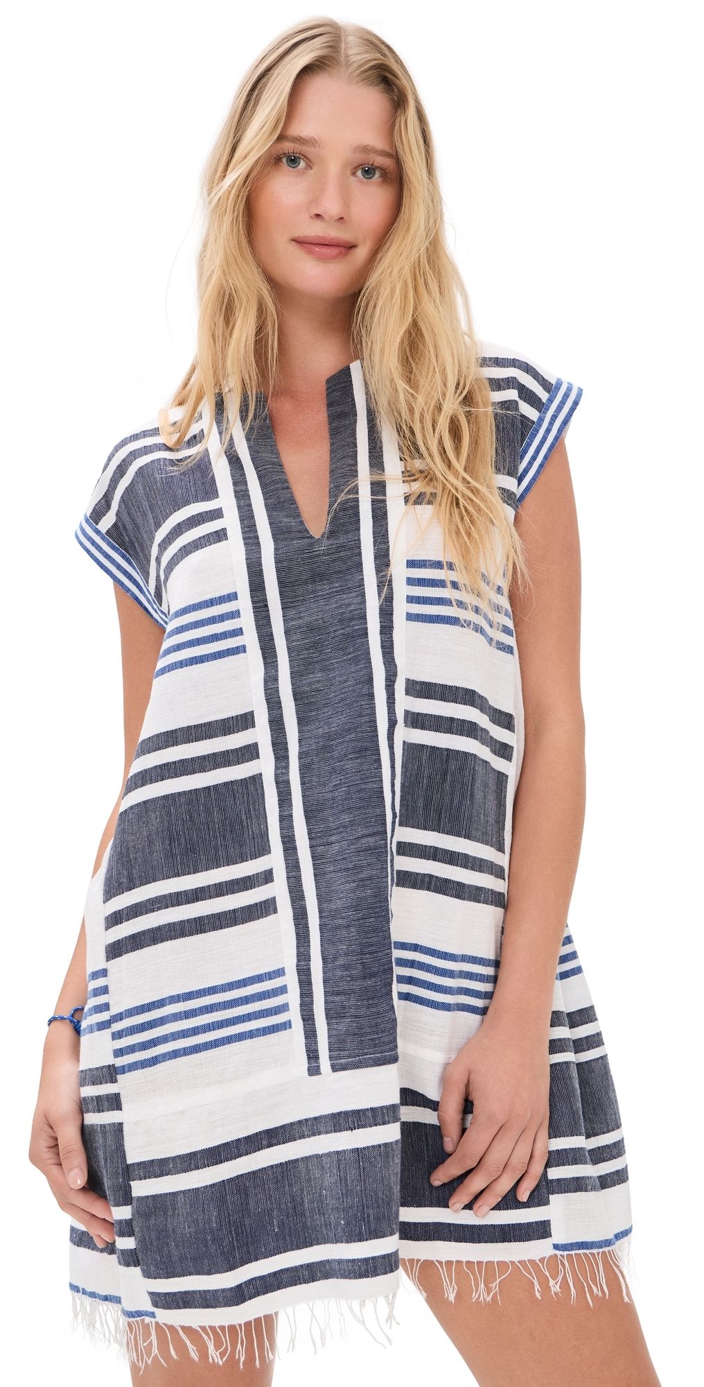 lemlem Elina Caftan Marina Blue XS