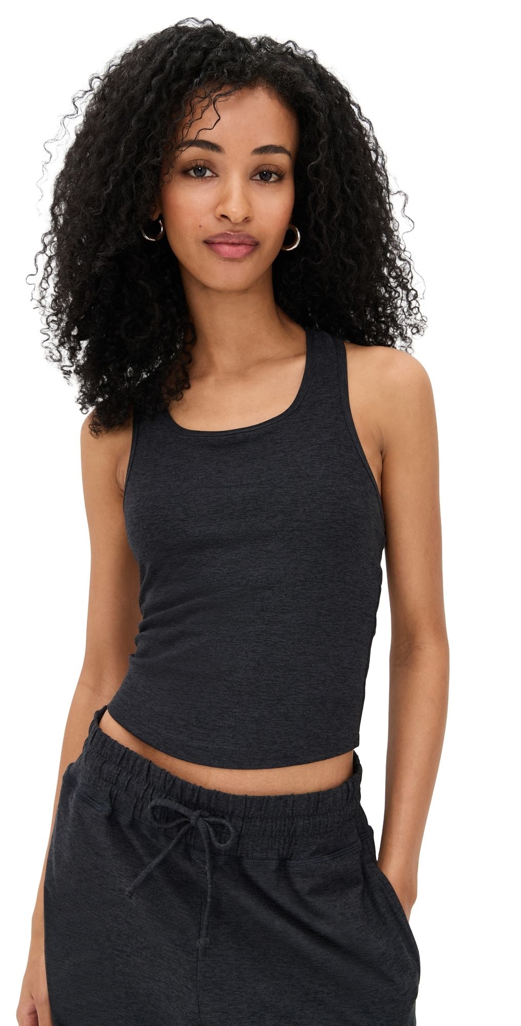 Year of Ours Sporty Tank Heather Black S