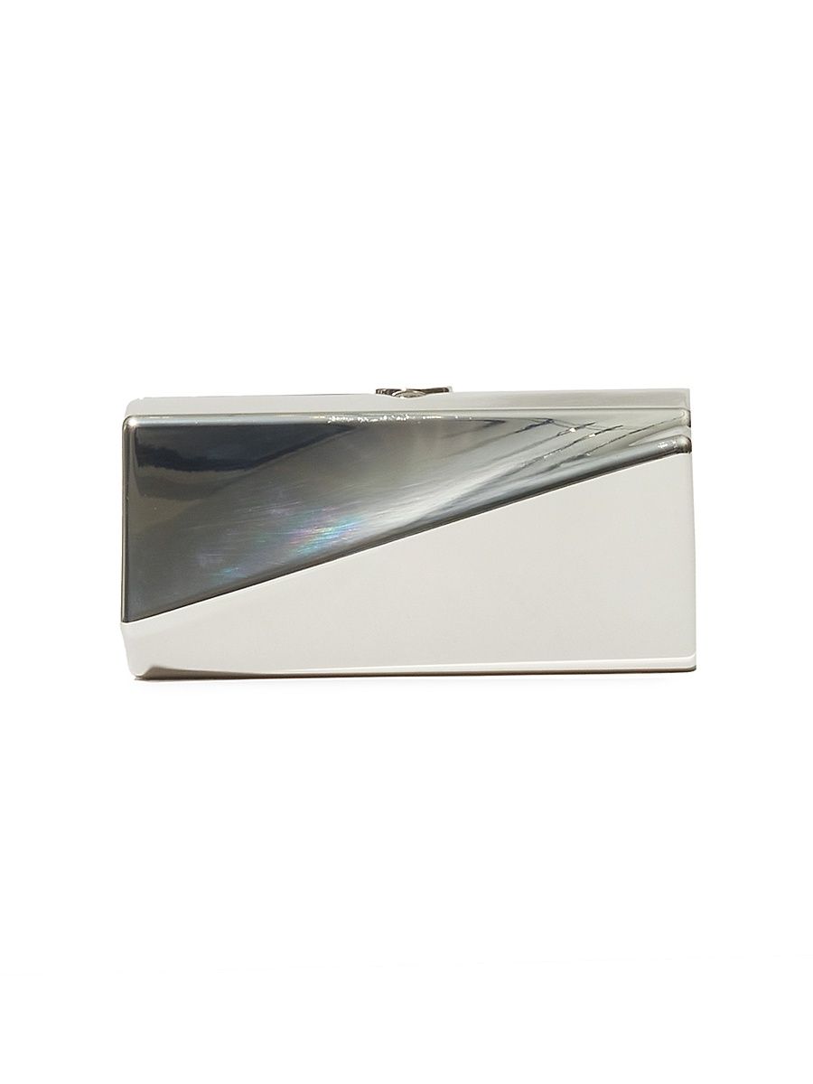 Women's Ripple Aluminum Clutch - Silver