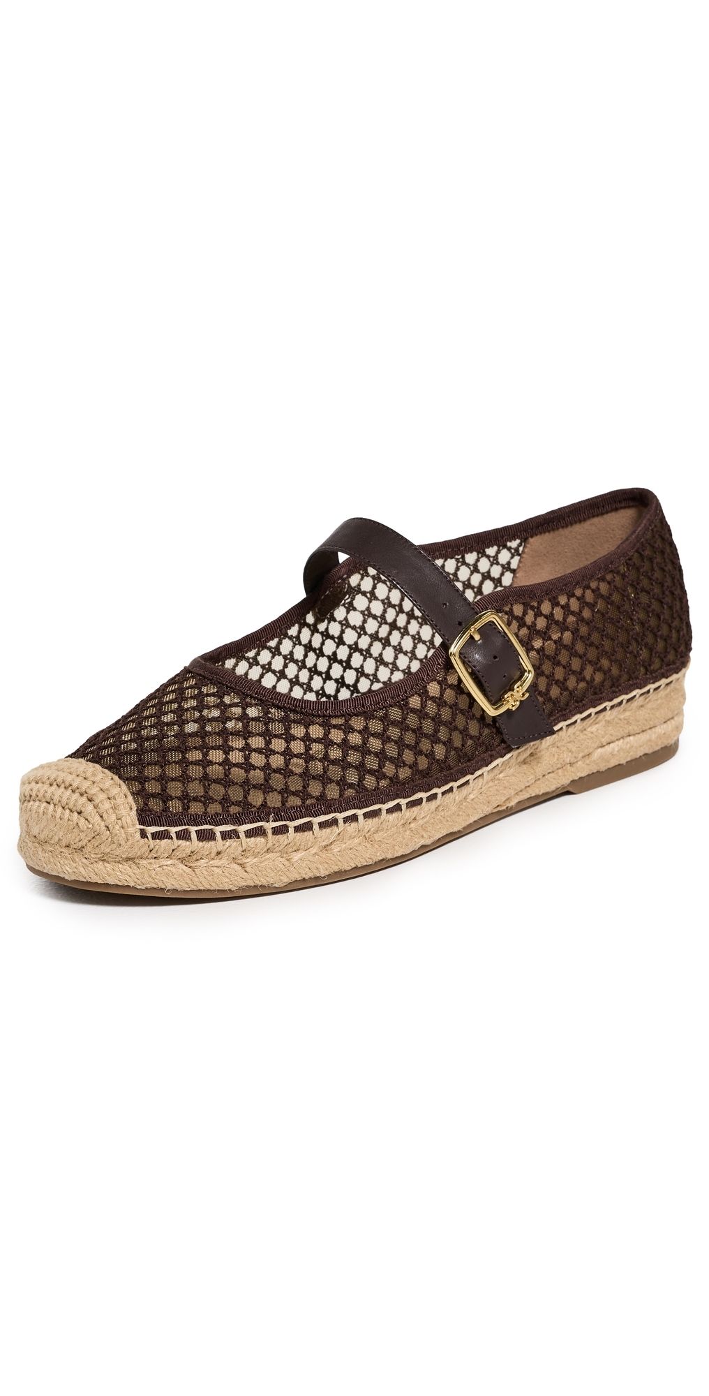 Sam Edelman Mackie Mesh Espadrilles Cafe Noir 6.5