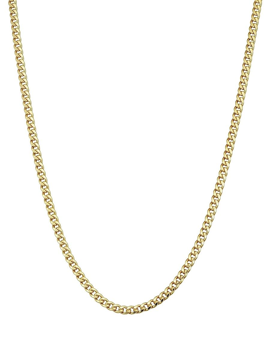 Men's 14K Yellow Solid Gold Estate Cuban Chain - Yellow Gold - Size 30