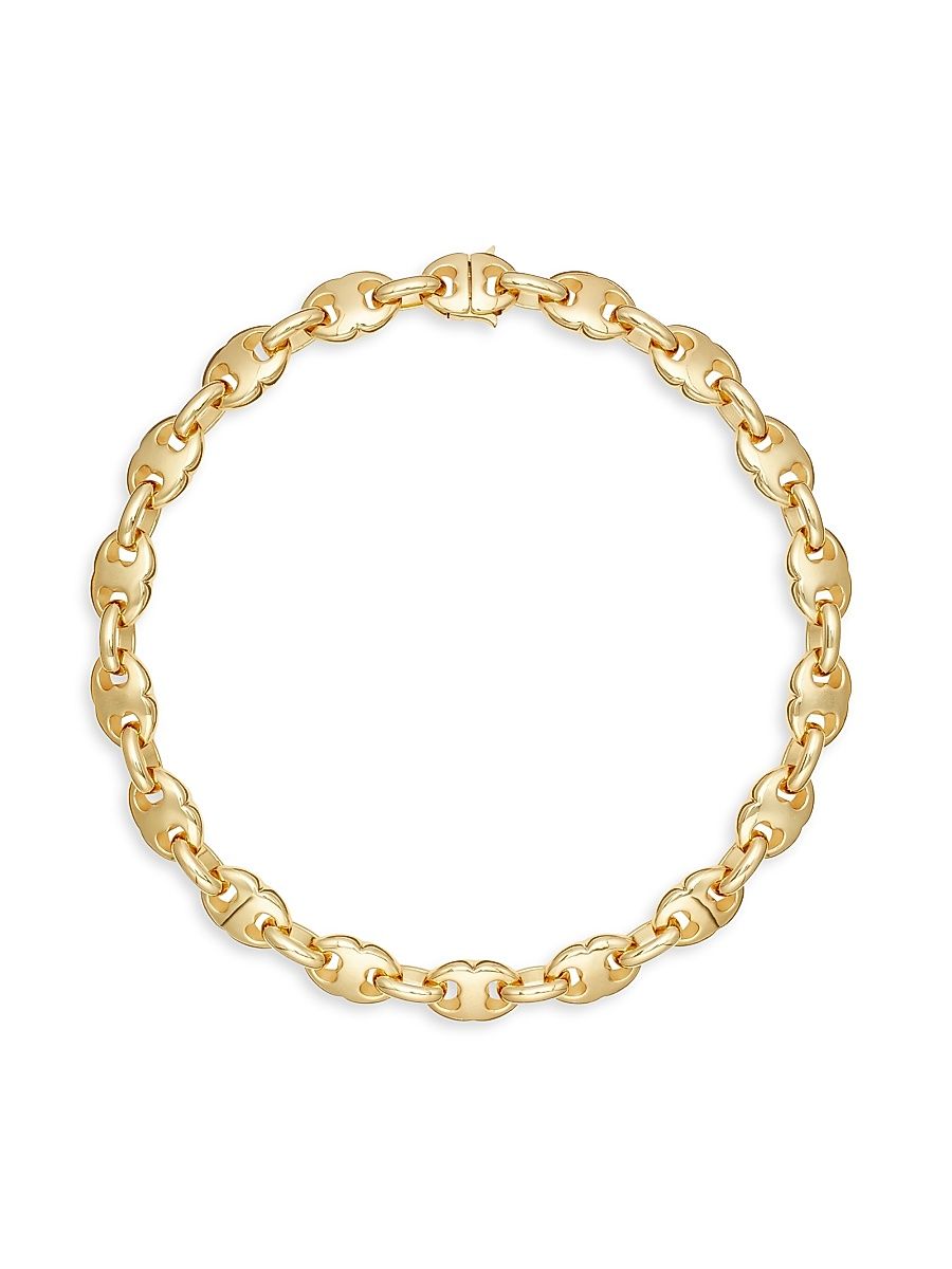 Women's Gemini 18K-Gold-Plated Chain Necklace - Light Brass