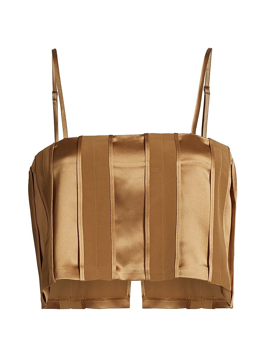 Women's Alina Crop Top - Bronze - Size XL