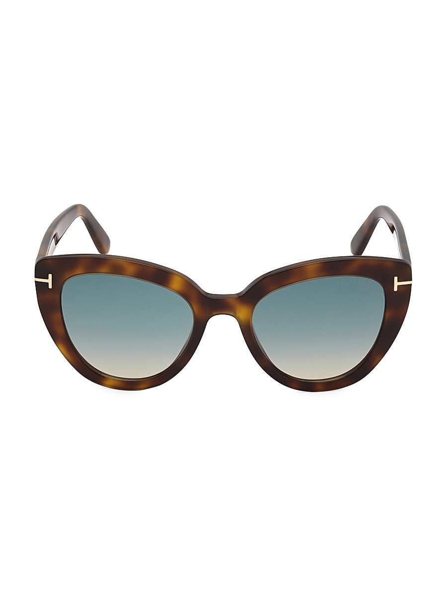 Women's Izzi 53MM Cat Eye Sunglasses - Brown Tortoise