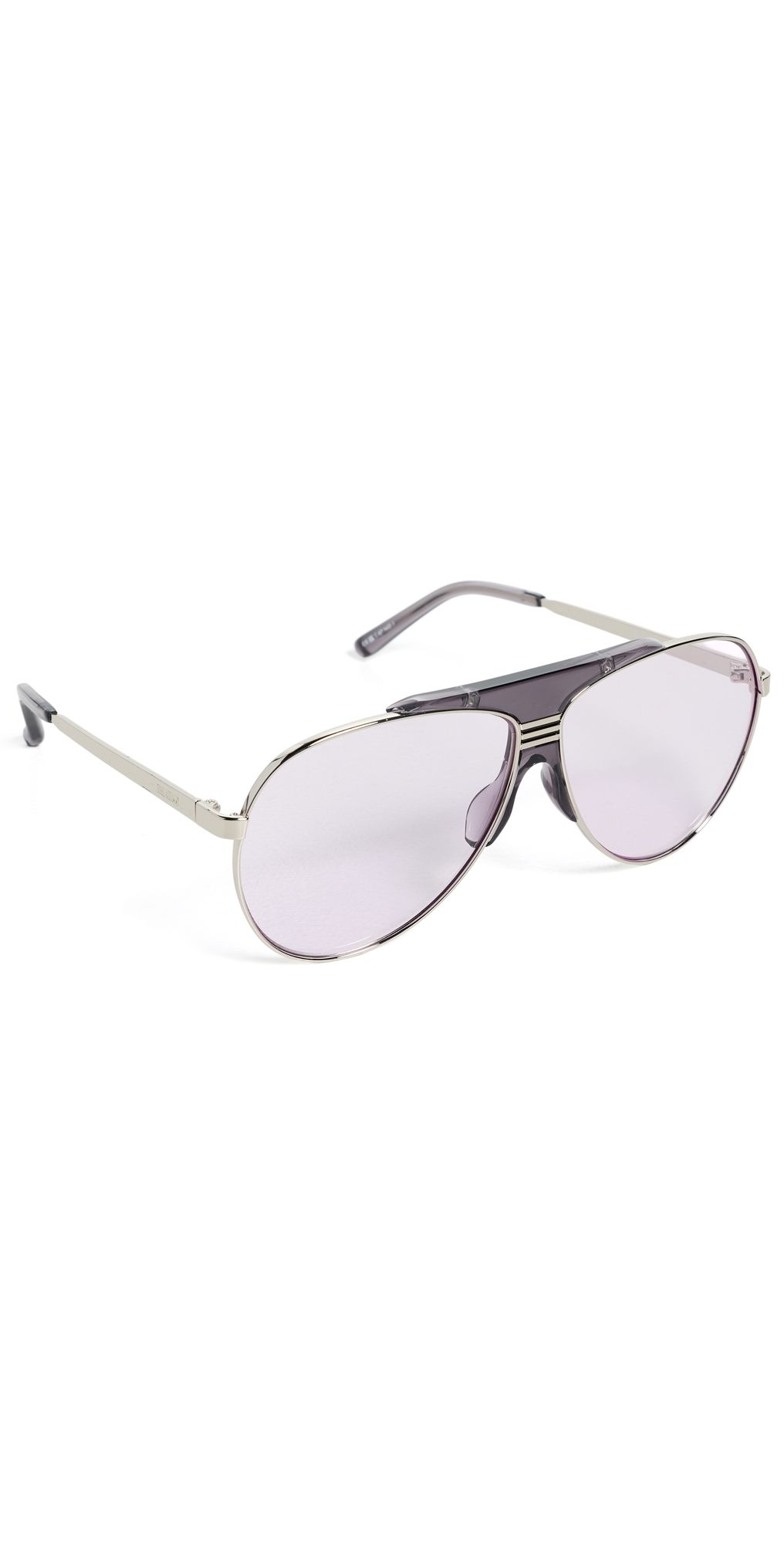The Attico Amelia Sunglasses White Gold/Silver One Size