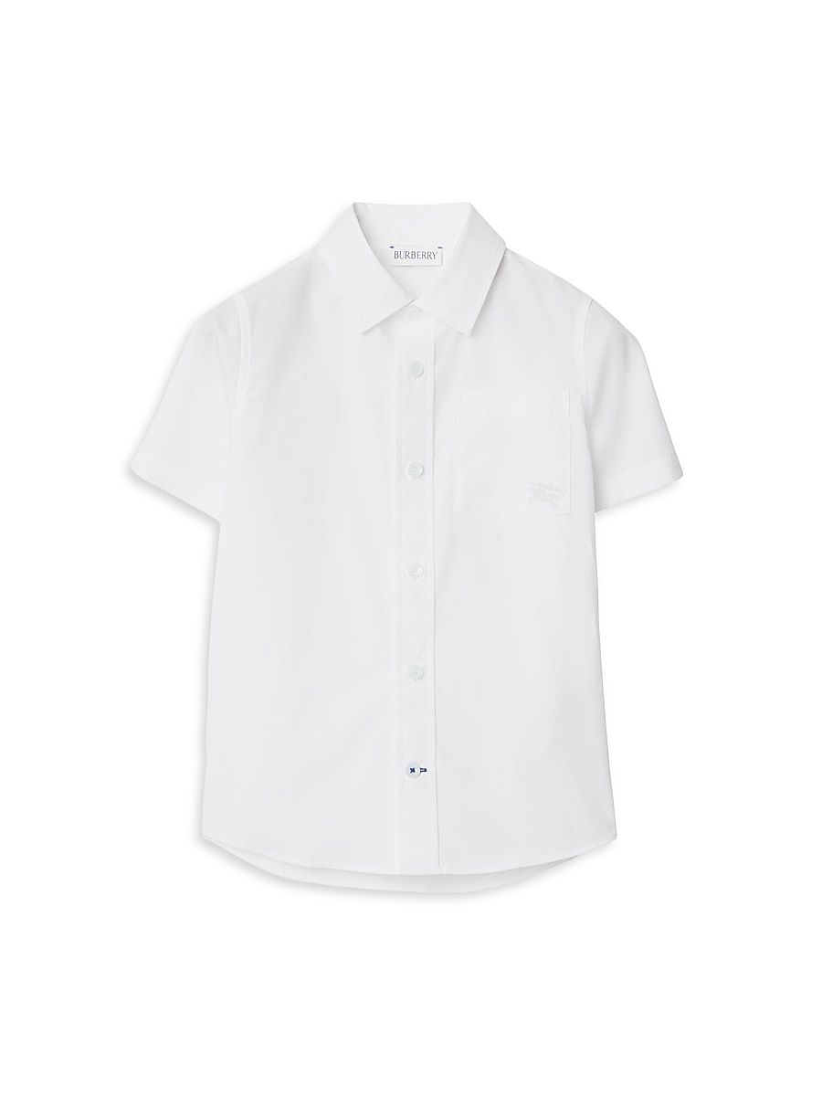 Little Boy's & Boy's Short-Sleeve Shirt - White - Size 4