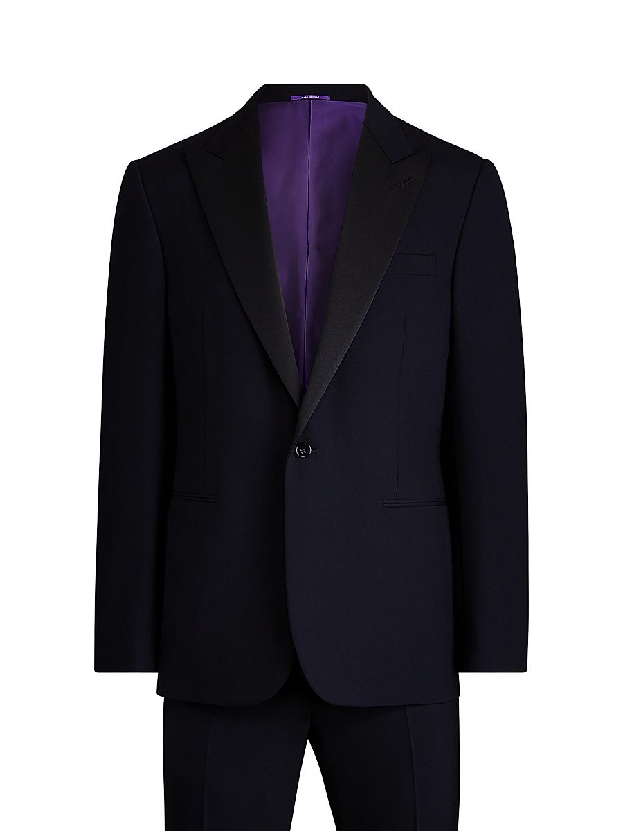 Men's Gregory Wool Single-Breasted Suit - Navy - Size 48