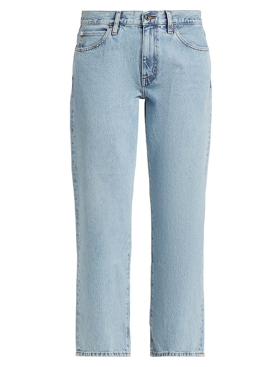 Women's The Hang Mid-Rise Cropped Straight-Leg Jeans - Johanna - Size 32