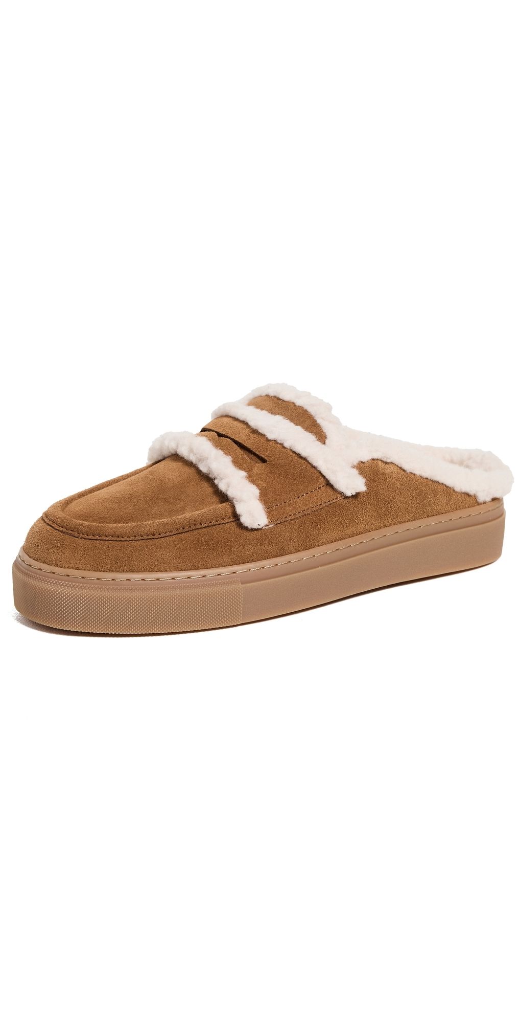 Inuikii Mule Wool Slip-On Loafers Brown 35