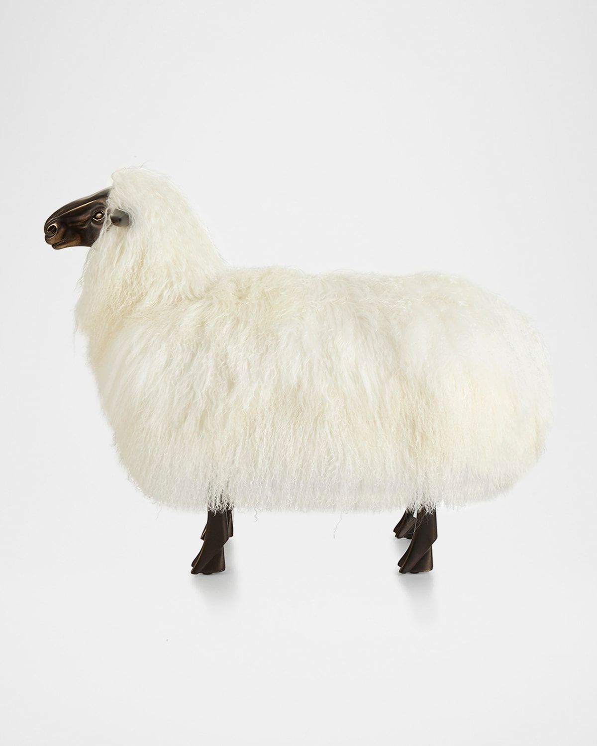 Magali Sheepskin Bench