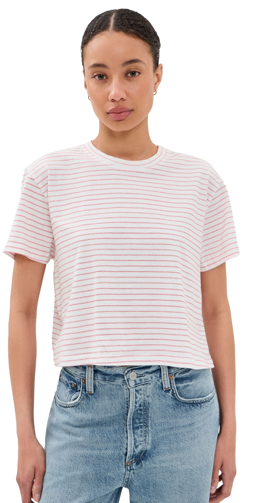 ASKK NY Shrunken Boy Tee Double Stripe Red M