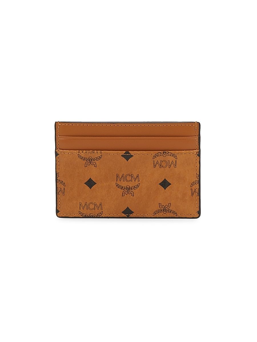 Men's Visetos Original Card Case - Cognac