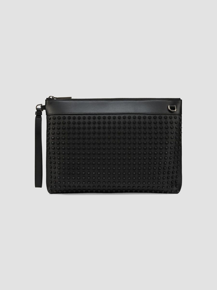 Christian Louboutin Men's Funky Leather Pouch - Black