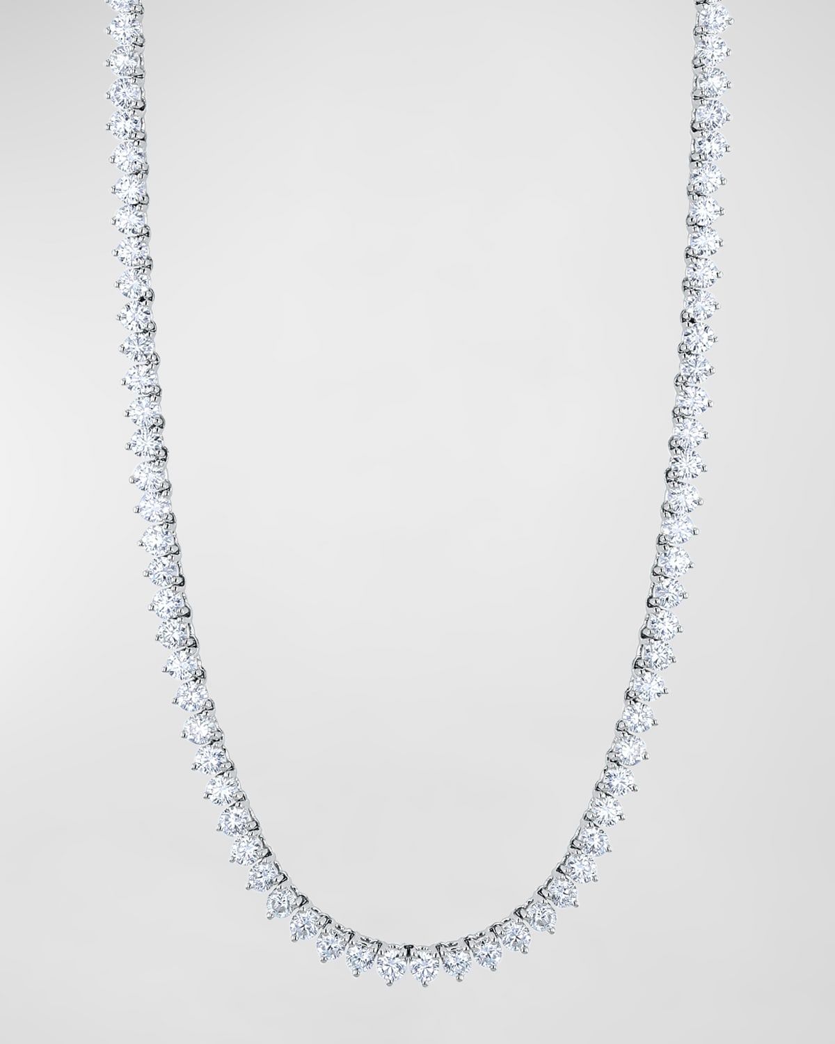 18K Gold 3-Prong Opera 16" Diamond Necklace, 16.50tcw