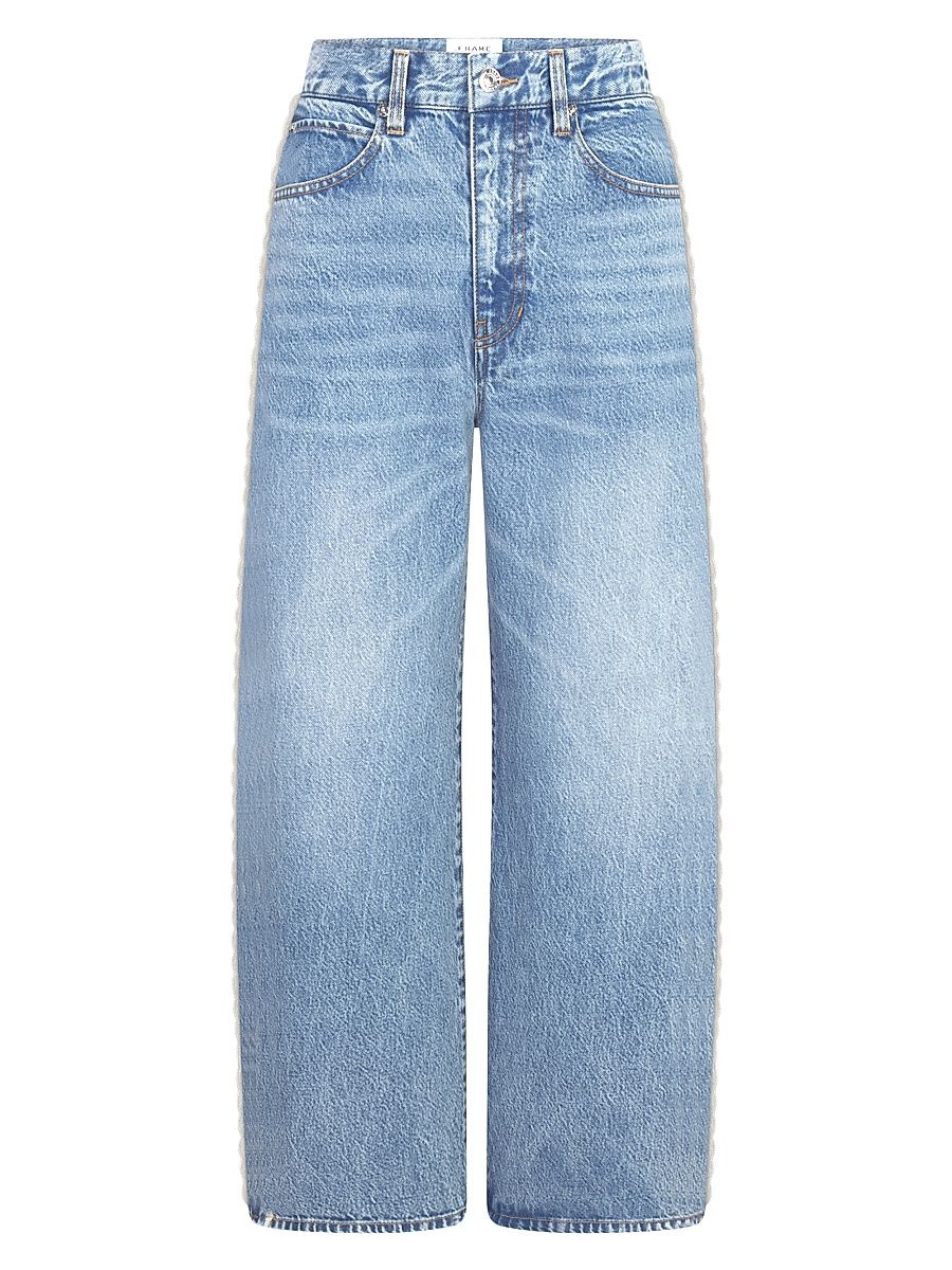 Women's The Crochet Bow Crop Jeans - Aura - Size 23