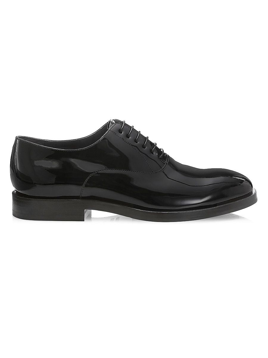 Men's Patent Leather Tuxedo Shoes - Nero - Size 7