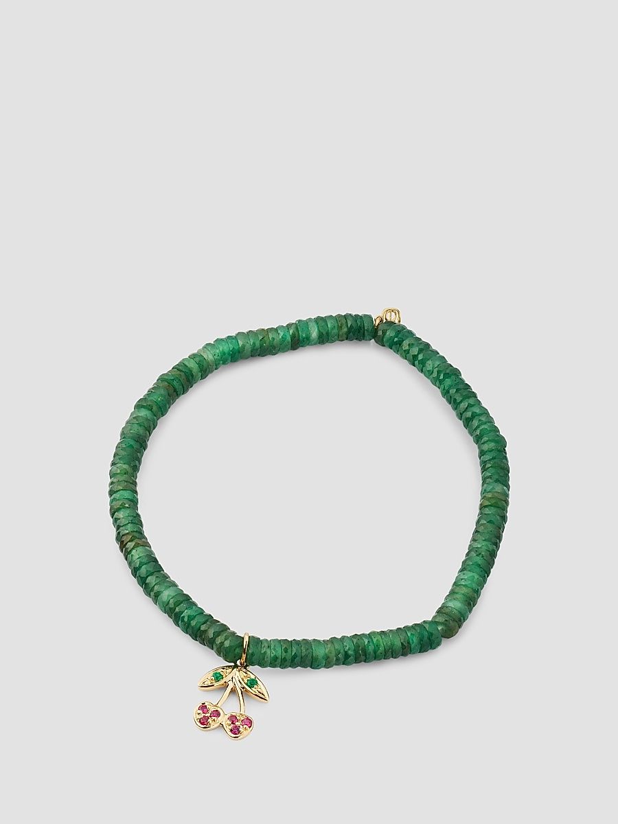 Women's 14K Yellow Gold, Green Aventurine & Multi-Gemstone Beaded Stretch Bracelet - Green