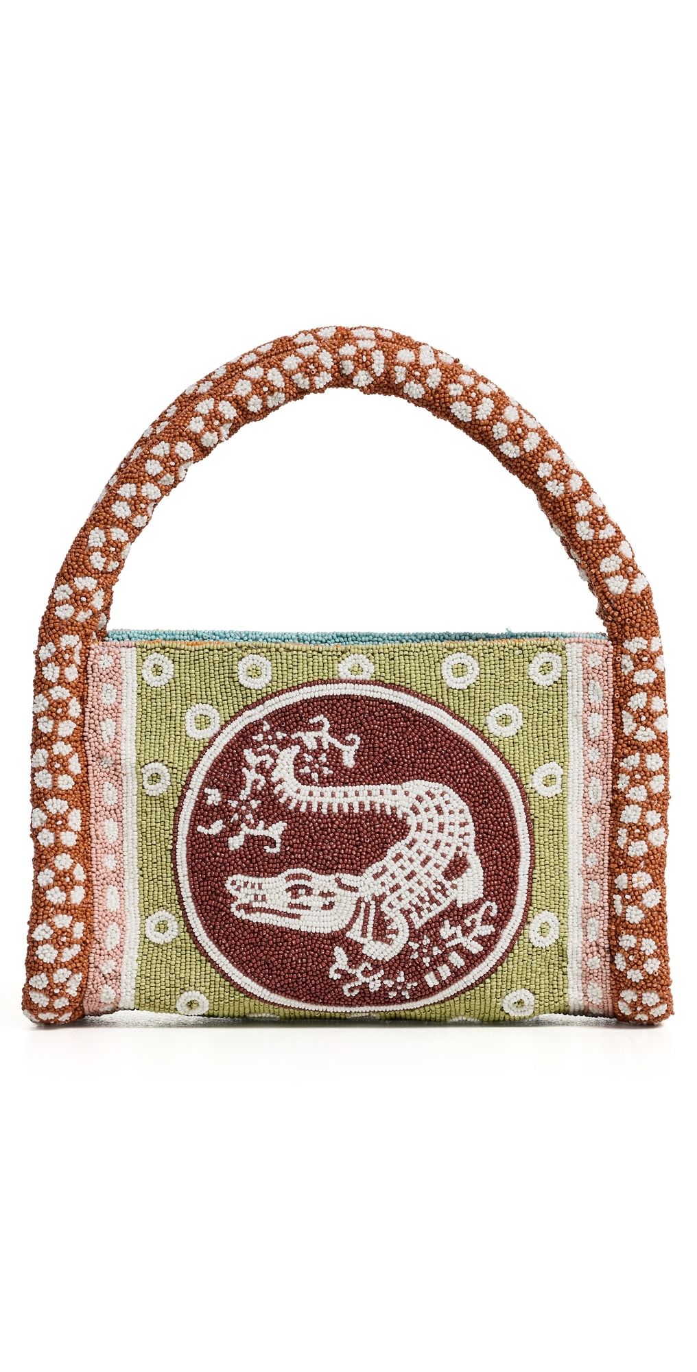 ALÉMAIS Alberta Beaded Mini Barrel Bag Multi One Size