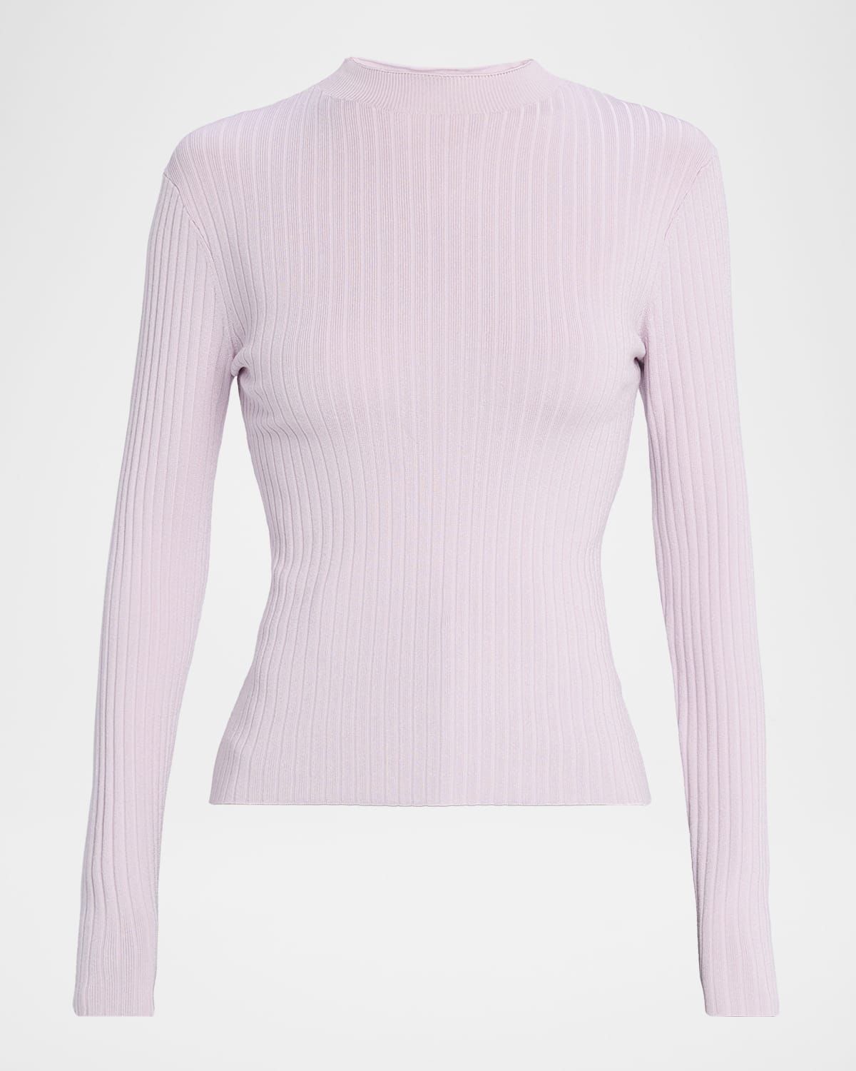 Ollie Ribbed Mock-Neck Top