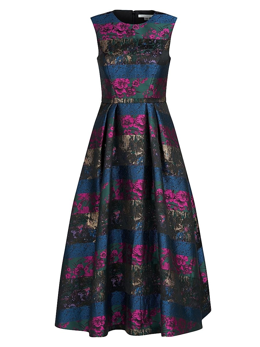 Women's Faye Painterly Jacquard Cocktail Dress - Rhubarb Multi - Size 18