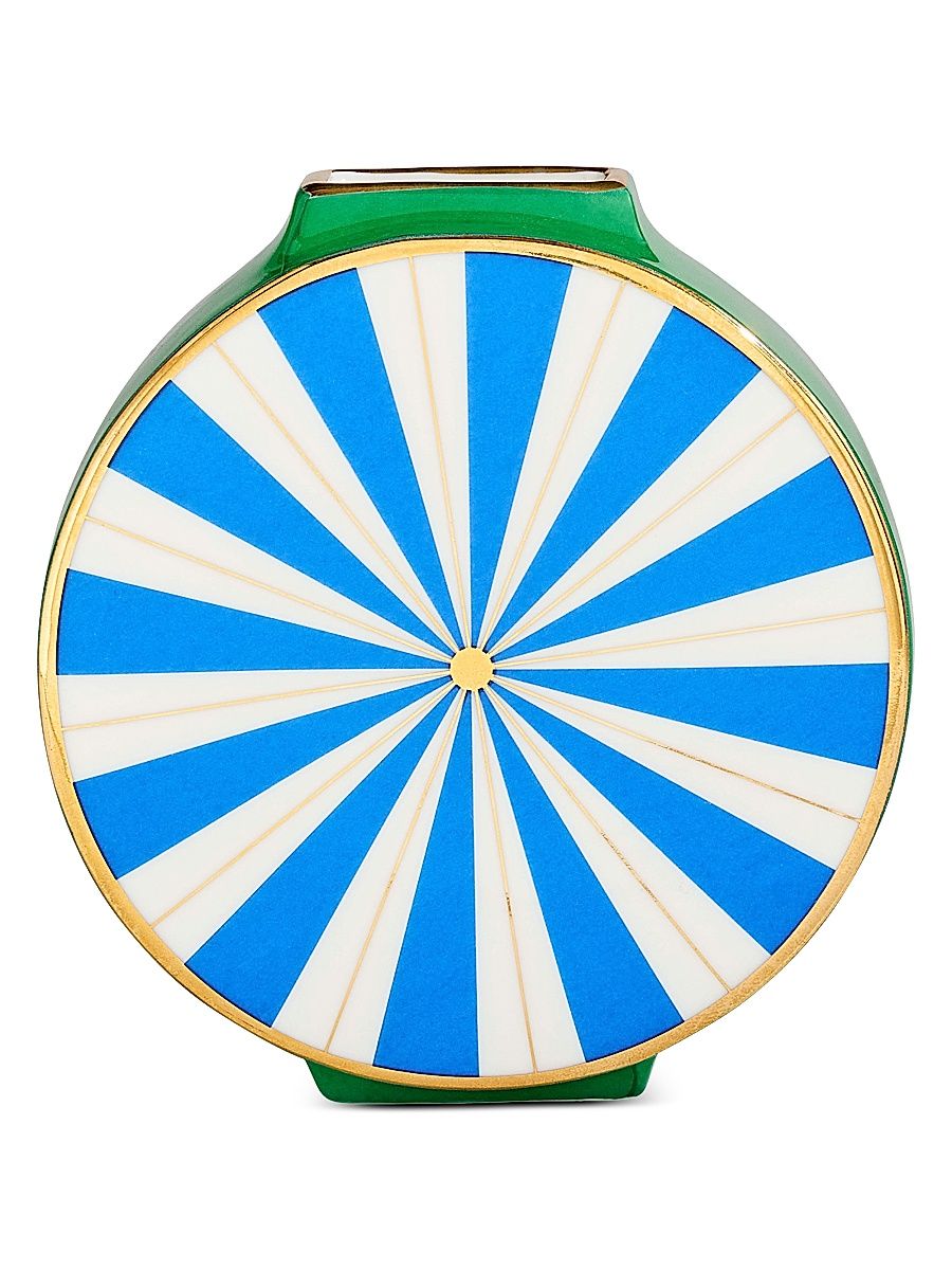 Portofino Circle Vase - Blue Green