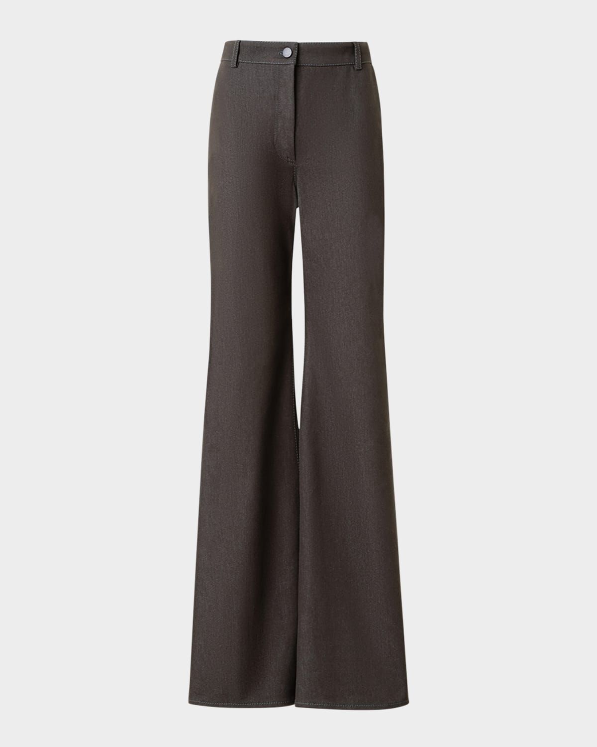 Celia Cotton Stretch Denim Bootcut-Leg Pants