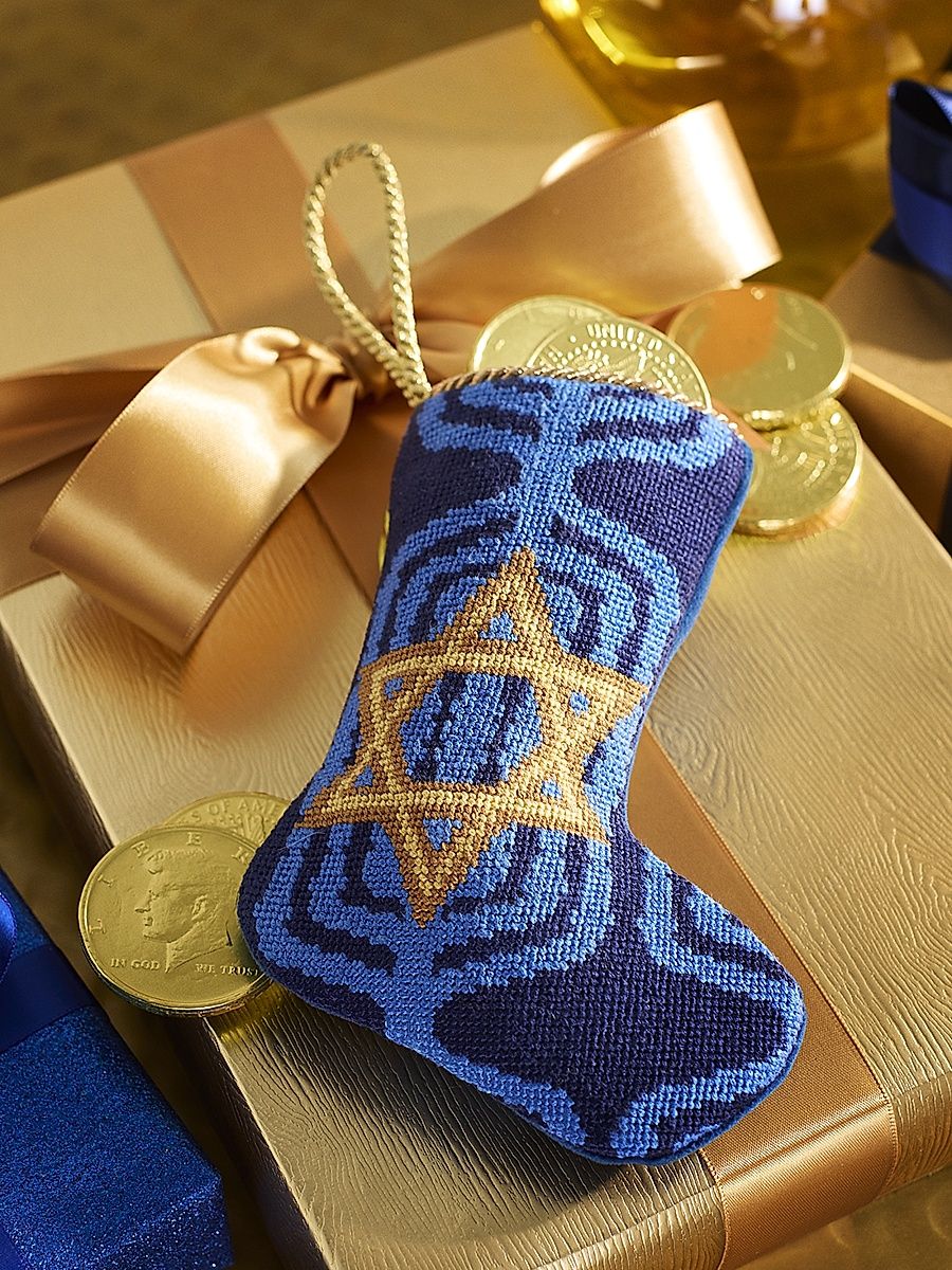Bauble Stockings x Sainty Nelsen A Latke Like Hanukkah Mini Bauble Stocking