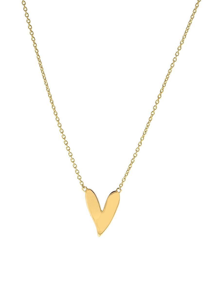 Women's Be Mine 14K Yellow Gold Heart Pendant Necklace - Yellow Gold