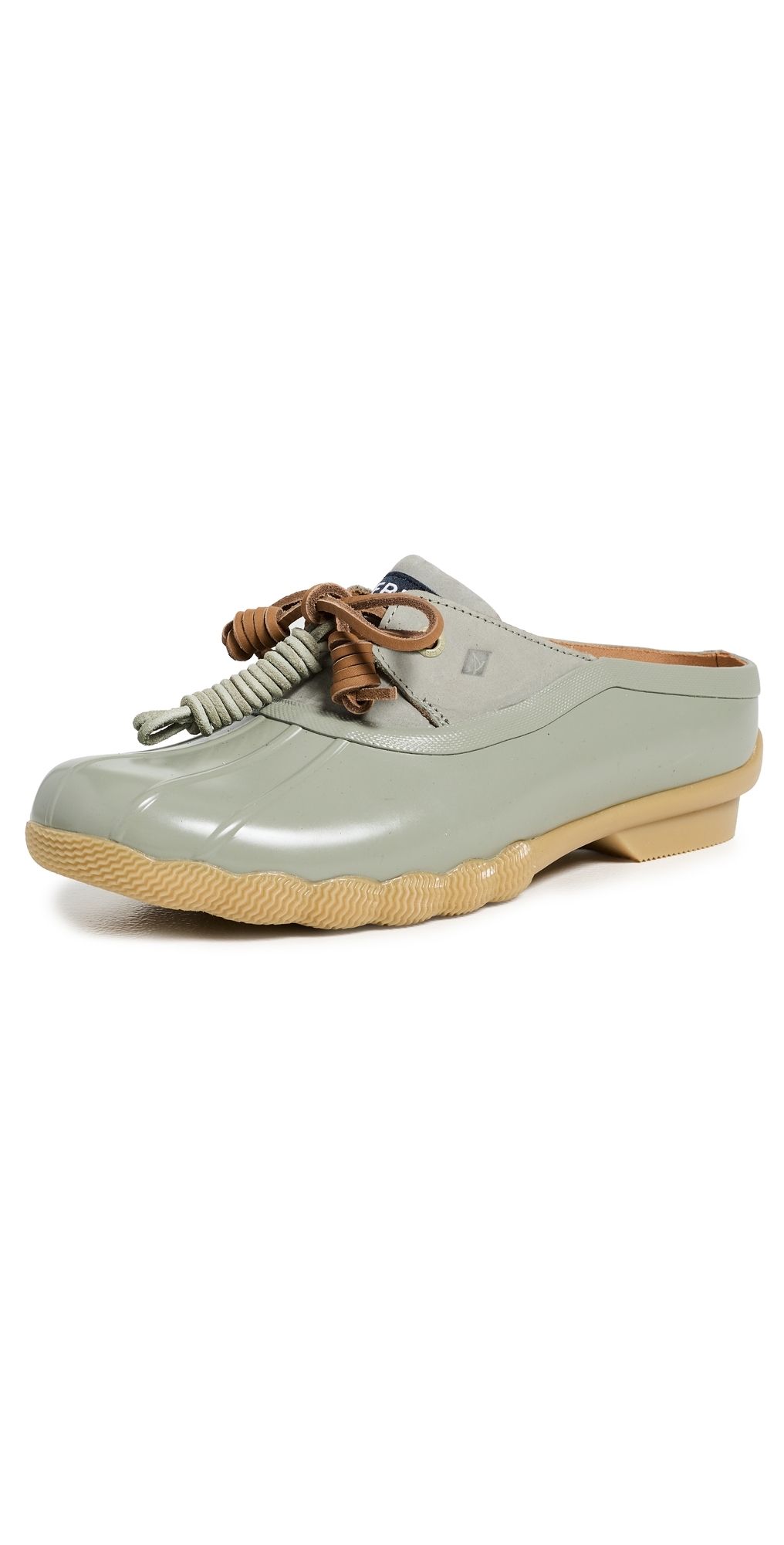 Sperry Saltwater Mules Olive 6.5