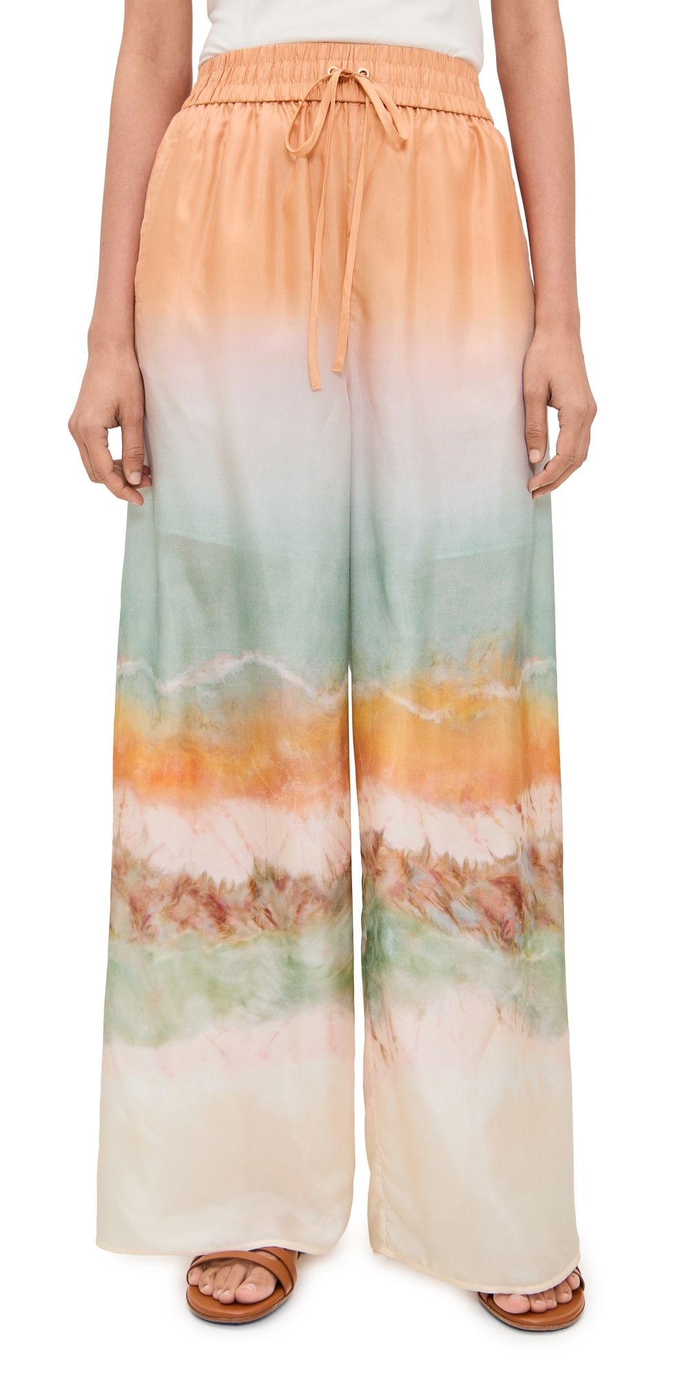 Zimmermann Daylight Relaxed Pants Tie Dye 0P