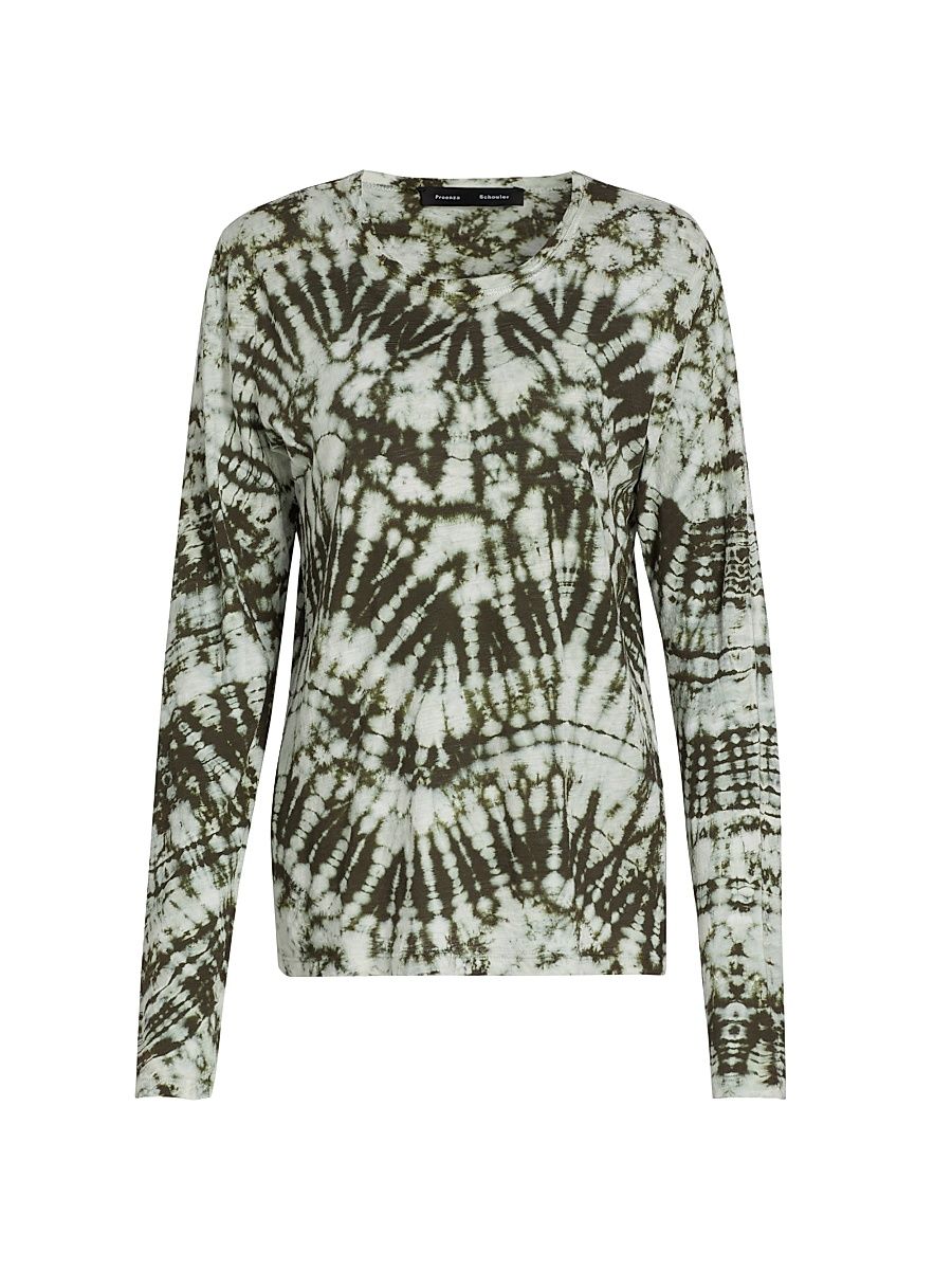 Women's Mia Tie-Dye Jersey Top - Sun Multi - Size XL