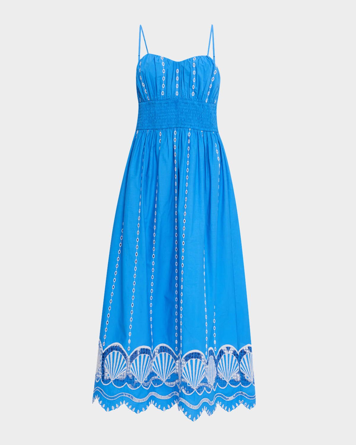 Murano Embroidered Midi Dress