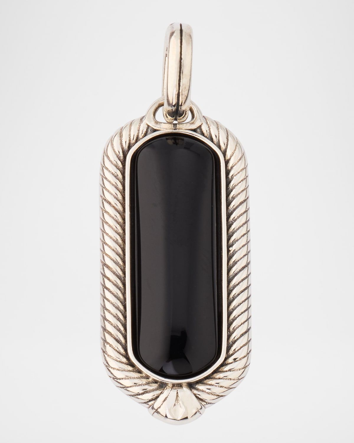 Men & apos;s Kavos Sterling Silver and Black Onyx Pendant