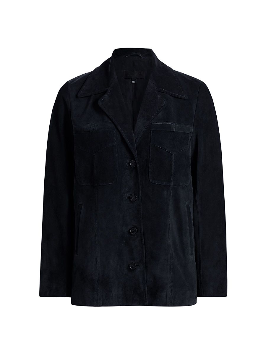 Women's Dominic Suede Jacket - Midnight - Size XS