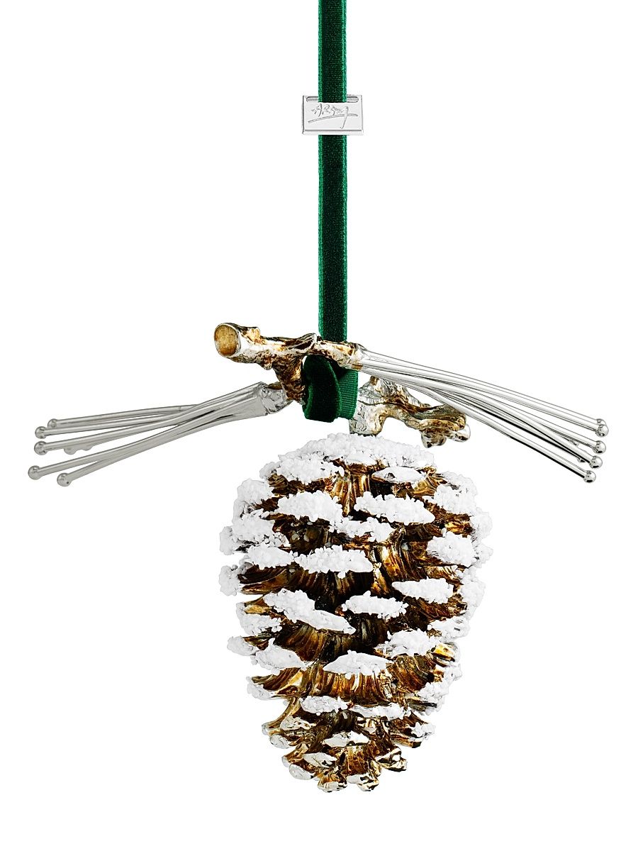 Pinecone Snowy Ornament