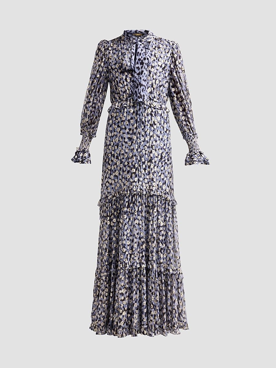 Women's Dana Animal-Print Maxi Dress - Frost Multi - Size XL