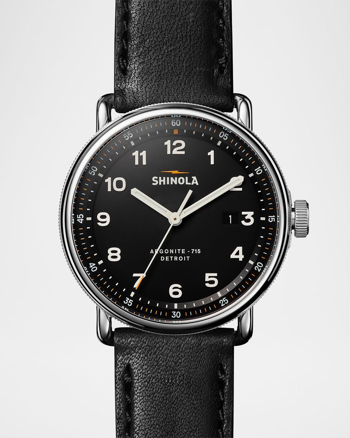 Canfield Leather Watch, 43mm