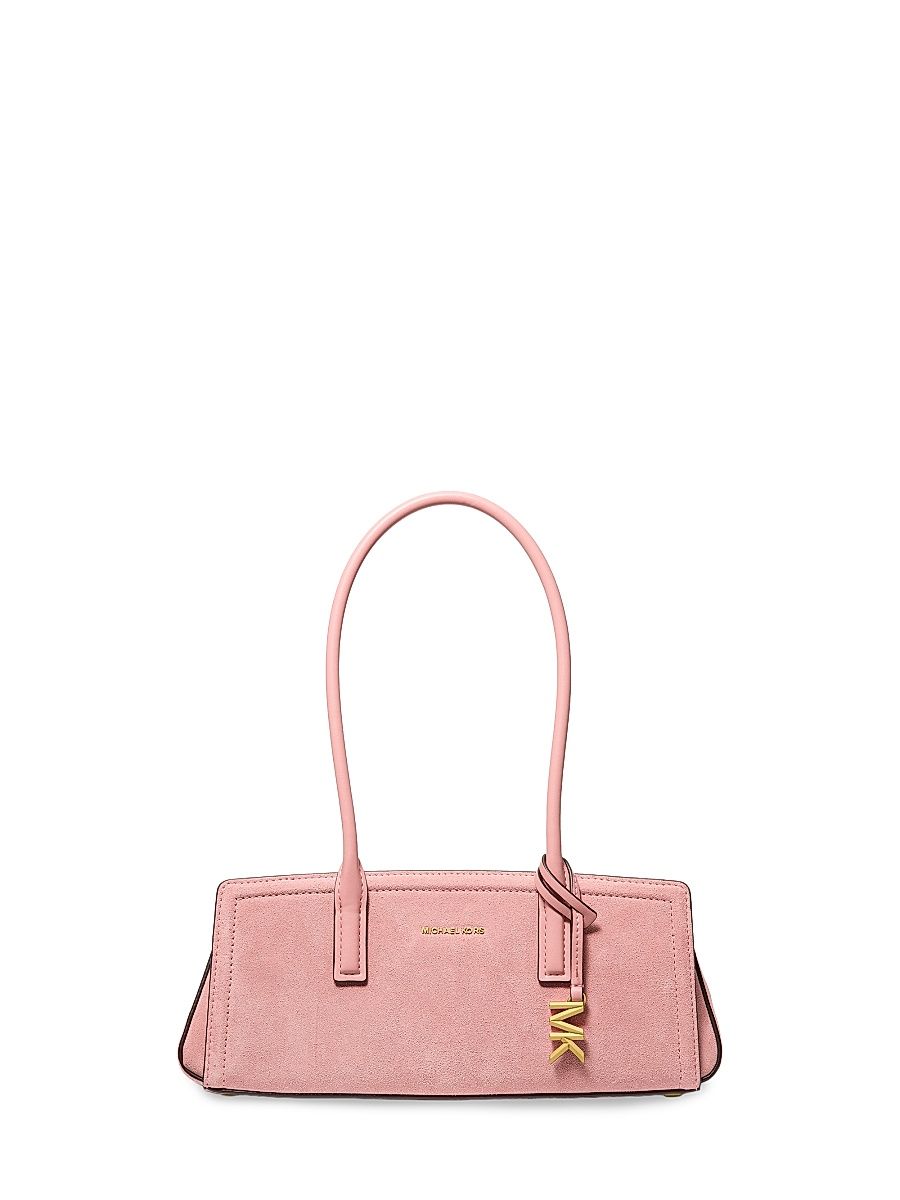 Women's Laila Small Suede Shoulder Tote Bag - Primrose
