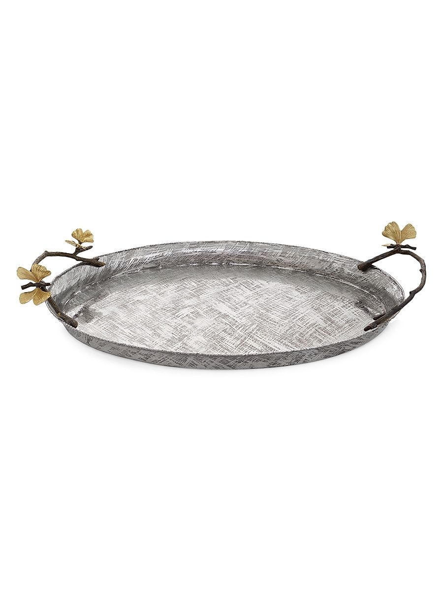 Butterfly Ginkgo Oval Tray