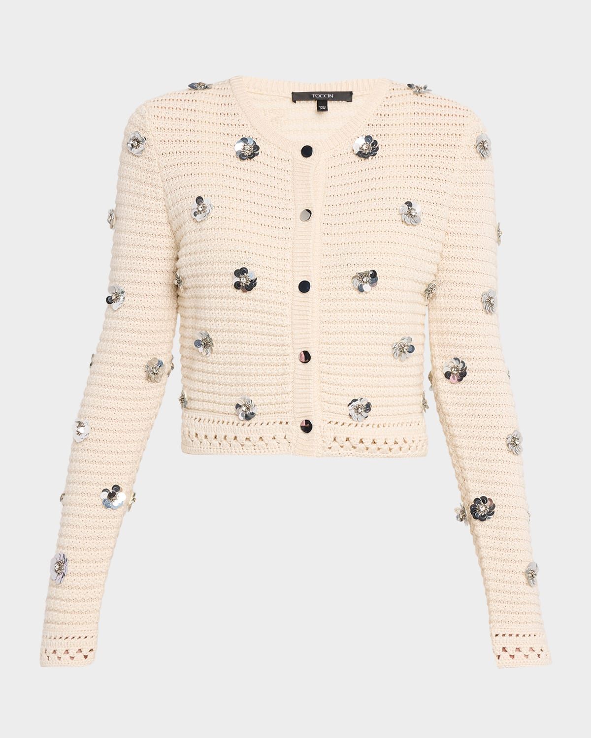 Verona Sequined Crochet Cardigan