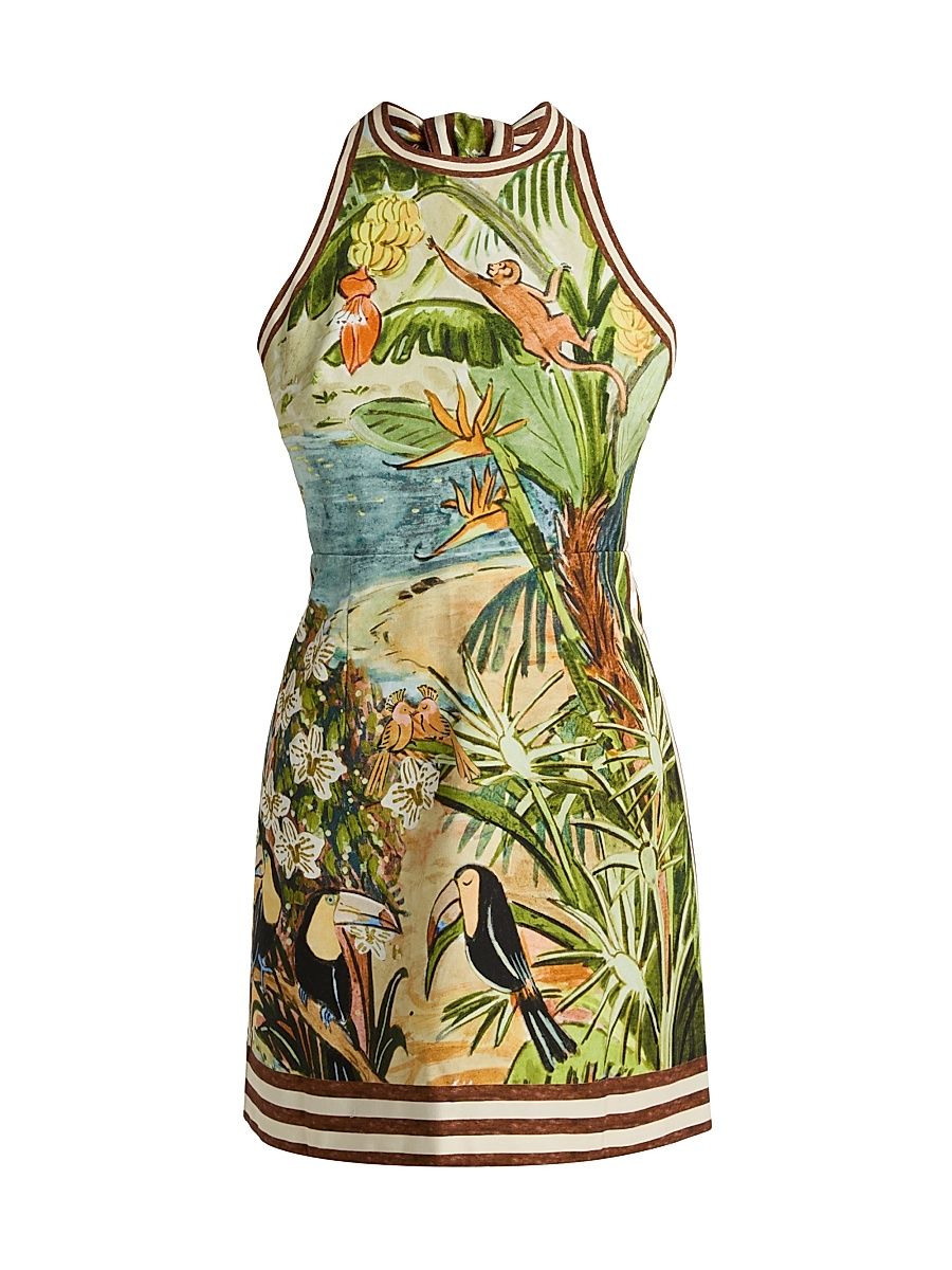 Women's Toucan Tango Halterneck Minidress - Size 8