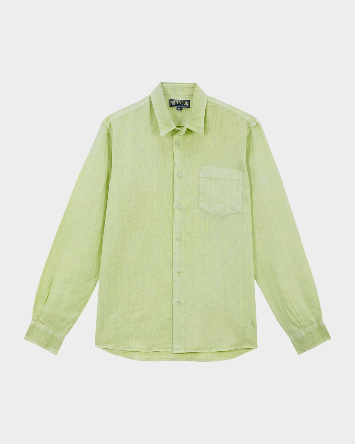 Men & apos;s Mineral-Dyed Linen Shirt