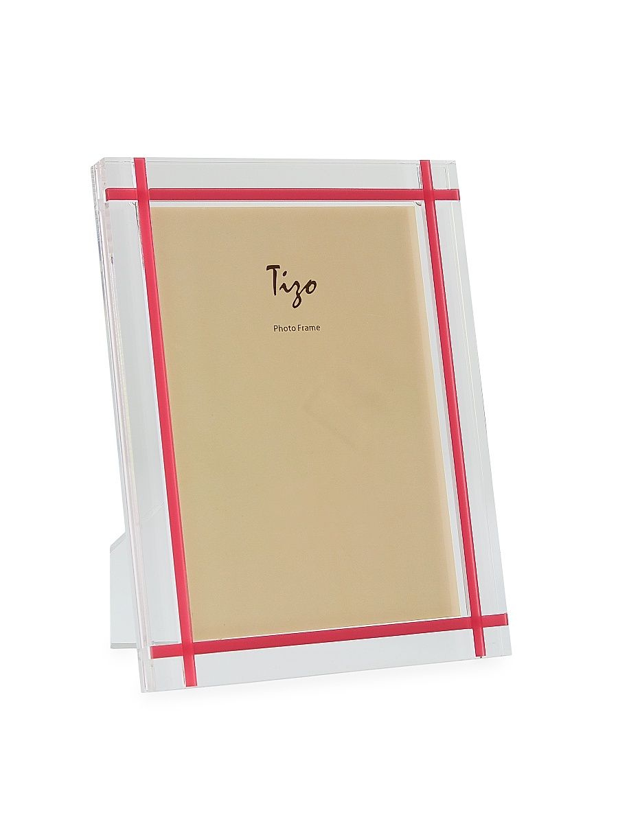 Tizo Acrylic Easel Frame - Pink - Size 5 x 7
