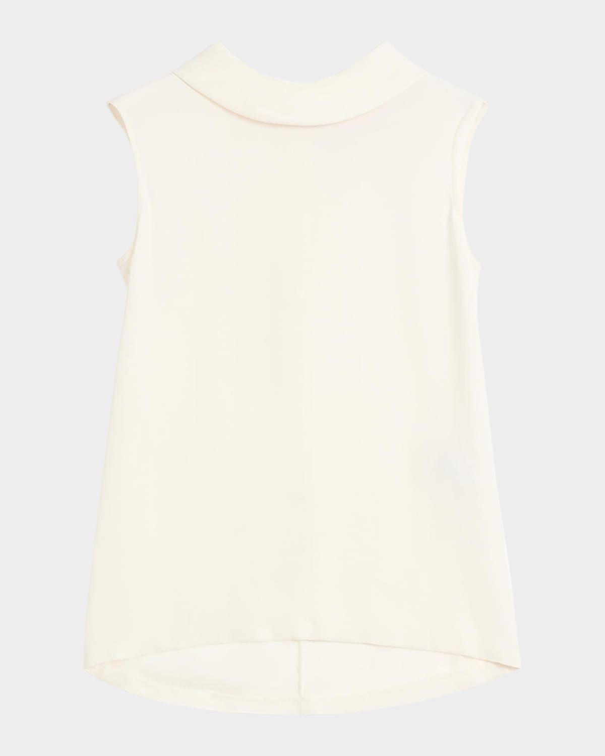 Rounded Funnel Neck Top